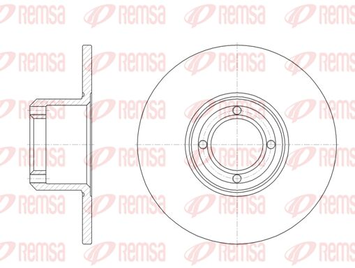 REMSA stabdžių diskas 6008.00