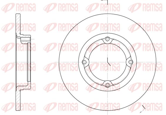 REMSA Тормозной диск 6014.00