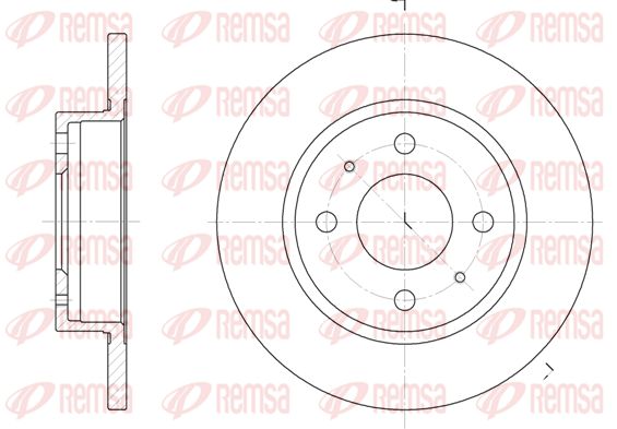 REMSA Тормозной диск 6101.00