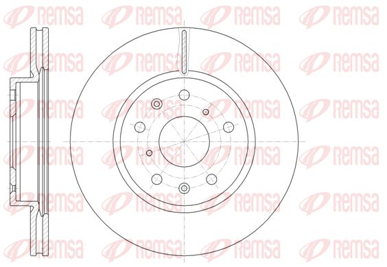 REMSA Тормозной диск 61018.10