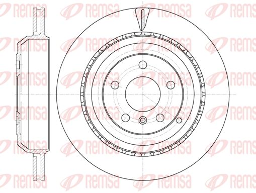 REMSA stabdžių diskas 61031.10