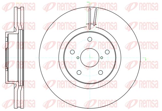 REMSA Тормозной диск 61041.10