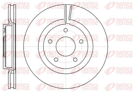 REMSA Тормозной диск 61087.10