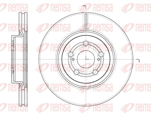 REMSA Тормозной диск 61092.10
