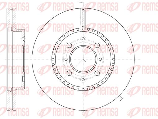 REMSA Тормозной диск 61096.10