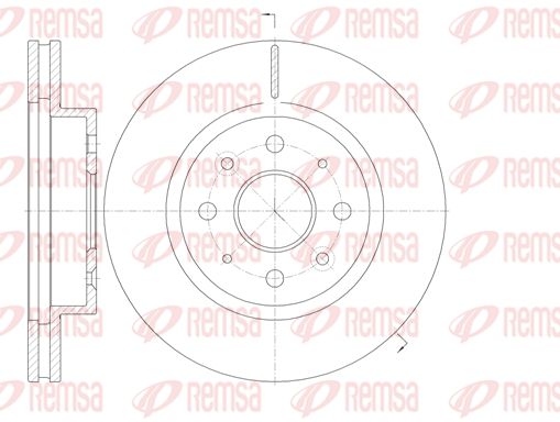 REMSA stabdžių diskas 61103.10