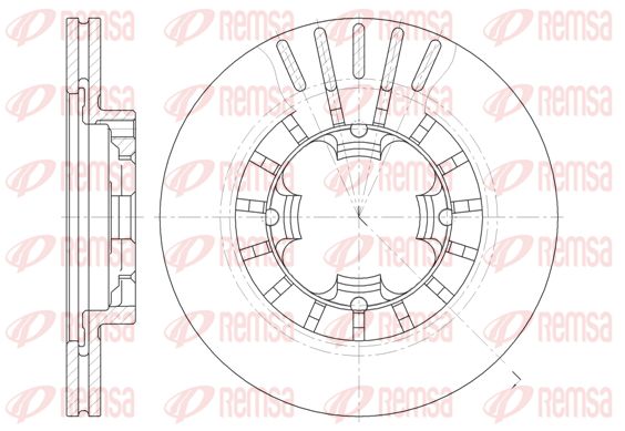 REMSA Тормозной диск 61108.10