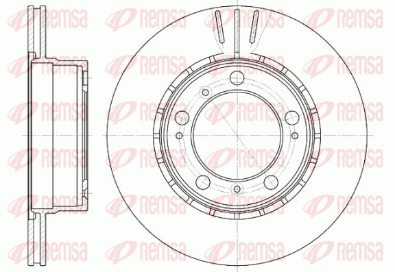 REMSA Тормозной диск 61126.10