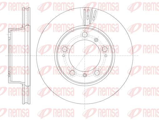 REMSA stabdžių diskas 61135.10