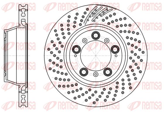 REMSA Тормозной диск 61198.10