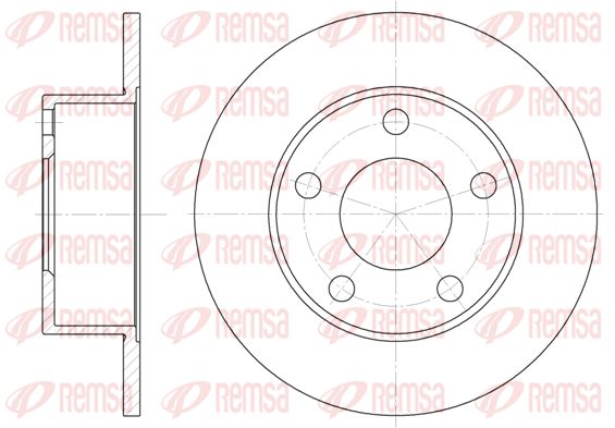 REMSA Тормозной диск 6121.00