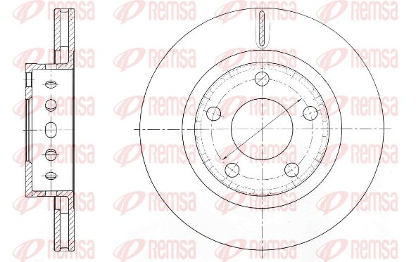 REMSA Тормозной диск 61363.10
