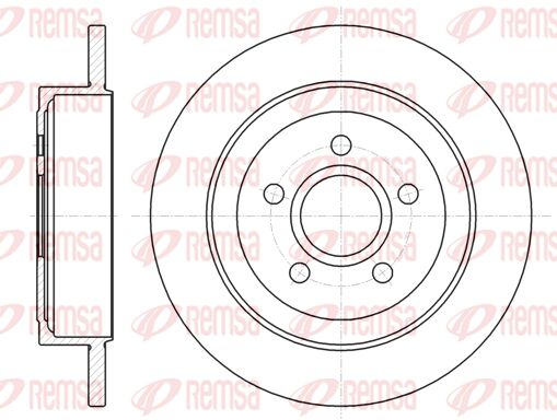 REMSA Тормозной диск 61364.00