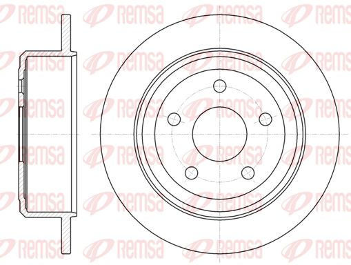 REMSA Тормозной диск 61368.00