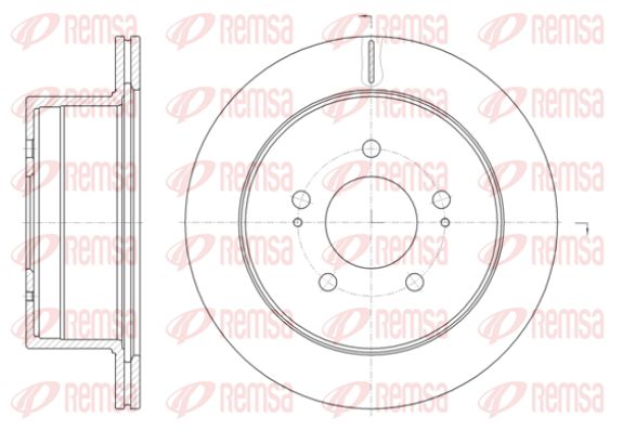 REMSA stabdžių diskas 61398.10
