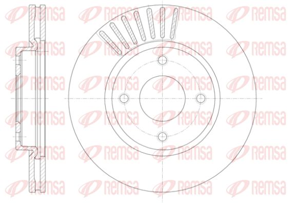 REMSA Тормозной диск 61410.10