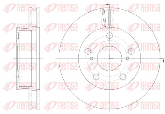 REMSA Тормозной диск 61422.10