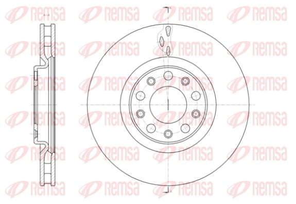 REMSA Тормозной диск 61427.10