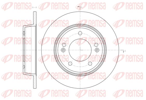 REMSA Тормозной диск 61435.00