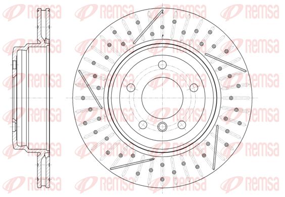 REMSA Тормозной диск 61451.10