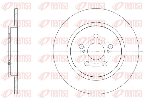 REMSA stabdžių diskas 61464.00