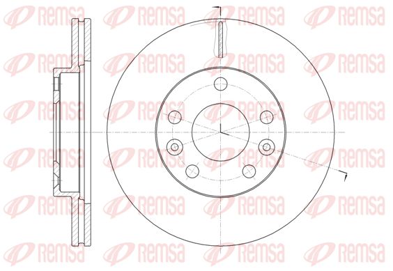 REMSA Тормозной диск 61478.10