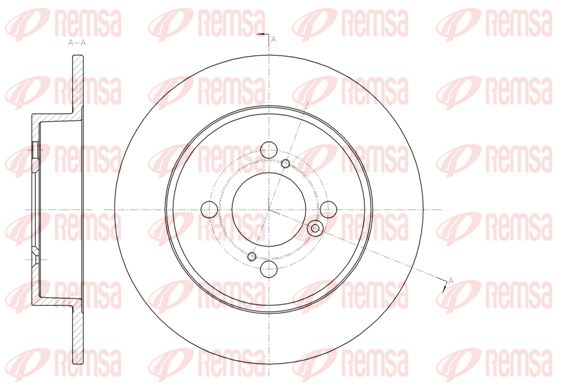 REMSA Тормозной диск 61483.00