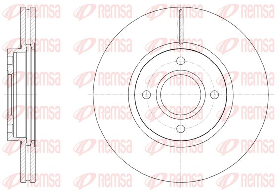 REMSA Тормозной диск 61502.10