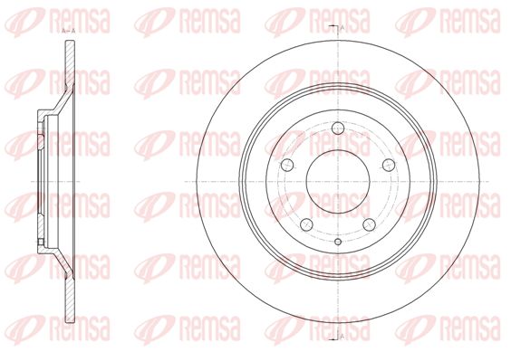 REMSA Тормозной диск 61518.00