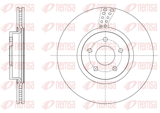 REMSA Тормозной диск 61561.10