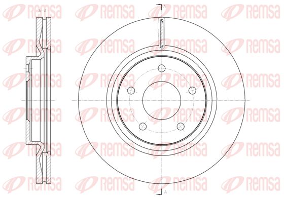 REMSA Тормозной диск 61580.10