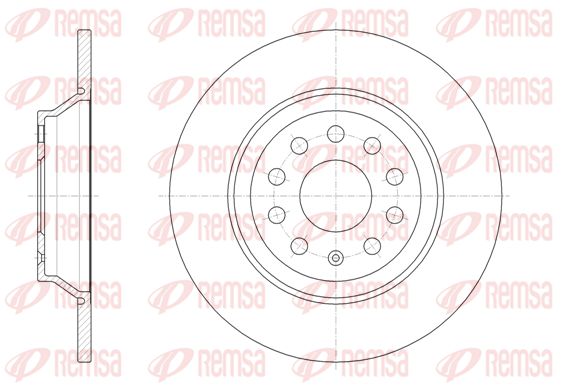 REMSA Тормозной диск 61587.00