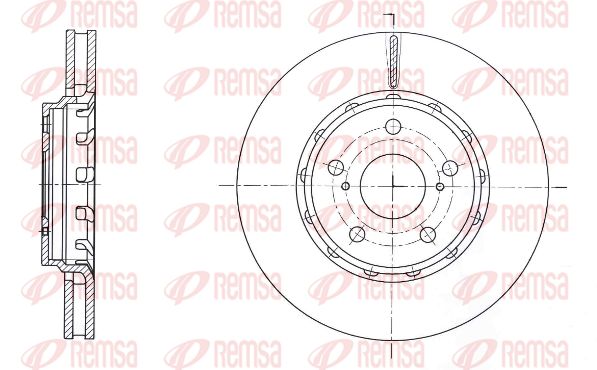 REMSA stabdžių diskas 61593.10