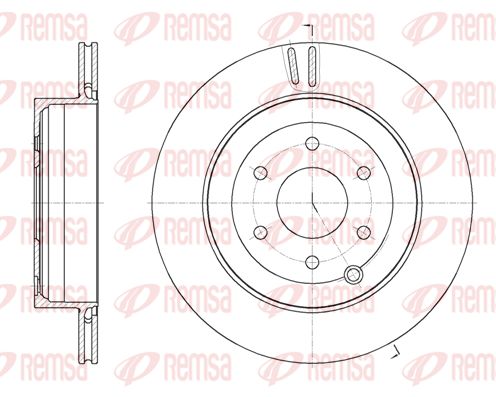 REMSA Тормозной диск 62135.10