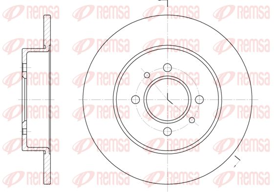REMSA Тормозной диск 6239.00