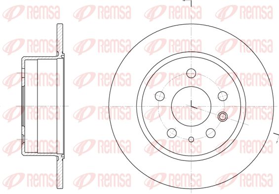 REMSA Тормозной диск 6280.00