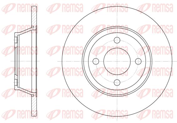 REMSA Тормозной диск 6287.00