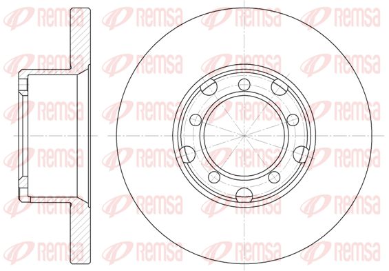 REMSA Тормозной диск 6296.00
