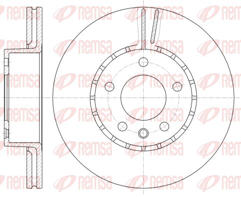REMSA Тормозной диск 6300.10