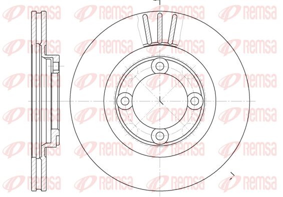 REMSA Тормозной диск 6385.10