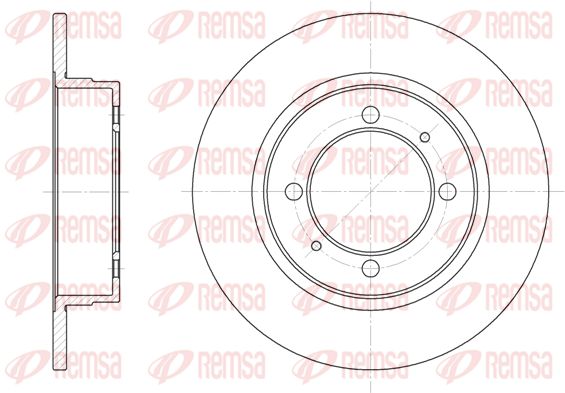 REMSA Тормозной диск 6390.00