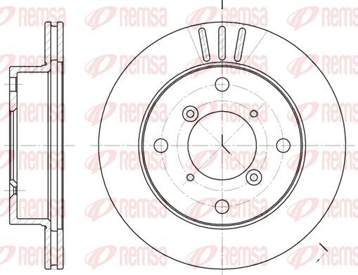 REMSA Тормозной диск 6399.10