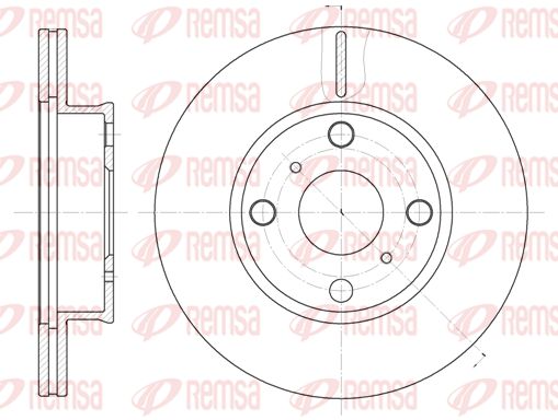 REMSA Тормозной диск 6402.10
