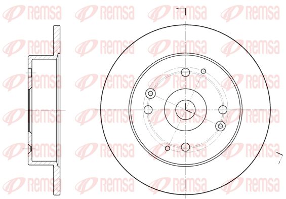 REMSA Тормозной диск 6448.00