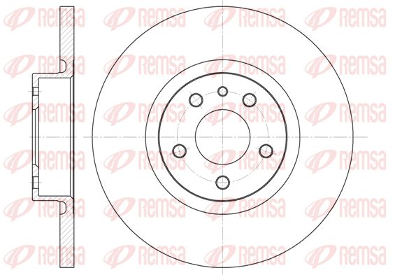 REMSA Тормозной диск 6512.00