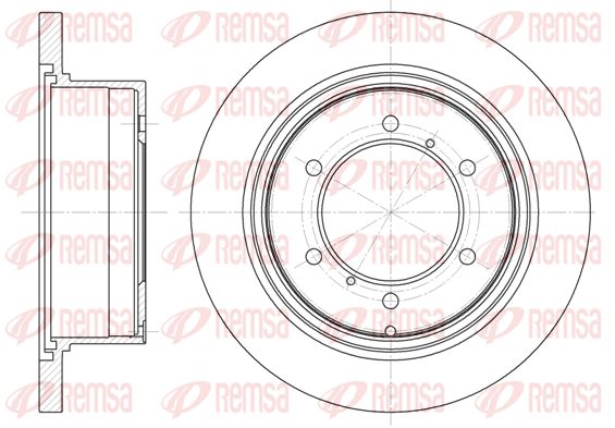 REMSA Тормозной диск 6552.00