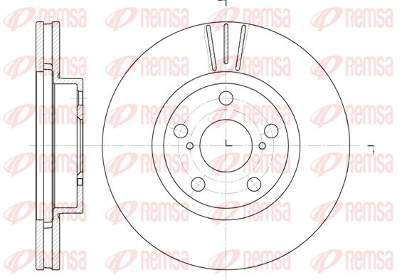 REMSA Тормозной диск 6577.10