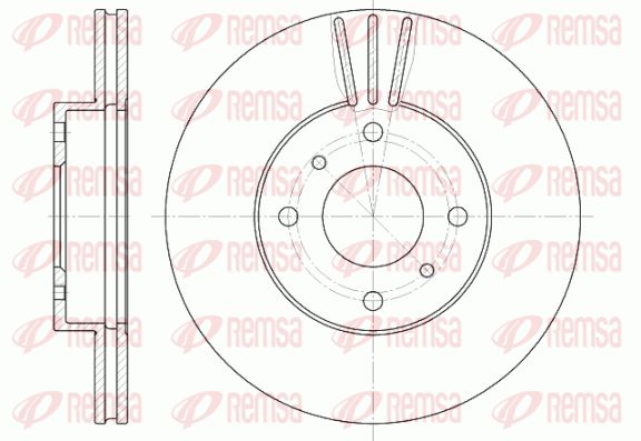 REMSA Тормозной диск 6610.10
