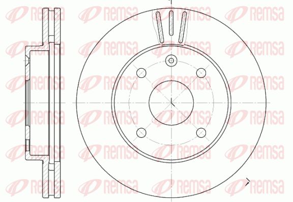 REMSA Тормозной диск 6656.10