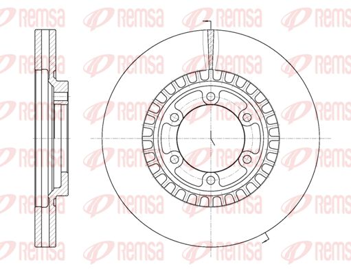 REMSA Тормозной диск 6669.10